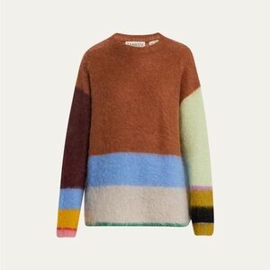 Zankov Johnny Colorblock Mohair Sweater